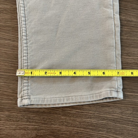 Faherty Pants Mens Size 35 Gray Stretch Terry 5 Pocket Chino Jeans Slim Straight - Picture 9 of 9